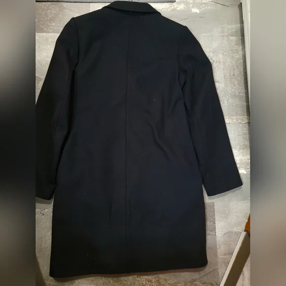 COS Elegant Black Women's Double Breasted Long Coat. Blazer Style.Wool, Cashmere - Picture 2 of 13
